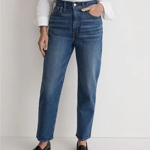 Madewell “ the perfect vintage straight jean in mayfield wash “